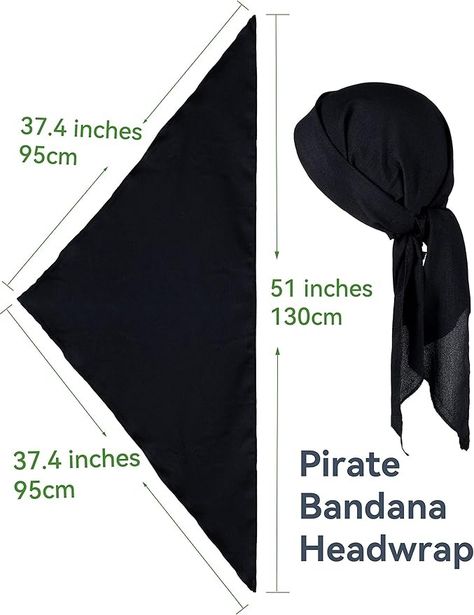 Amazon.com: Pirate Costume Accessories/Plus Size Pirate Scarf Belt Waist Sash and Pirate Head Scarf Bandanas for Halloween Women Men (Black) : Clothing, Shoes & Jewelry Diy Pirate Head Scarf, Pirates Accessories, Elena Montero, Plus Size Pirate, Pirate Head Scarf, Pirate Scarf, Pirate Costume Accessories, Pirate Costume Diy, Renn Faire