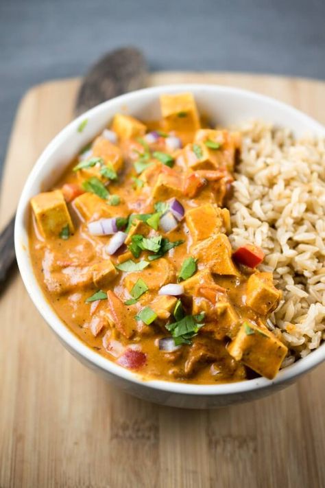 Slow Cooker Tofu Tikka Masala | Yup, it's Vegan