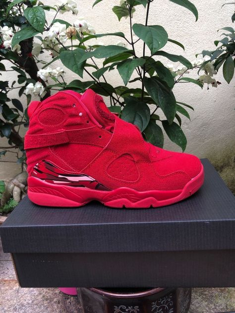 AIR Jordan 8 Men's Sneakers RED Check more at https://semistore.us/air-jordan-8-mens-sneakers-red-3645 Nike Jordan 13, Air Jordan 8 Retro, Nike Air Jordan 8, Air Jordan 8, Red Jordans, Birthday Stuff, Jordan 8, Shoes Air, Nike Air Jordans