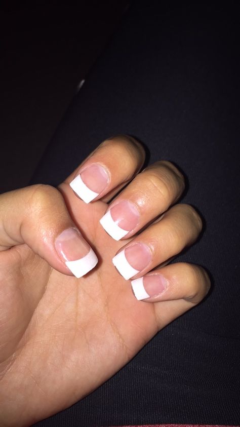 Could never go wrong with a French tip! Dragon Claw, French Manicure, Acrylic Nails, Manicure, Nails, Beauty