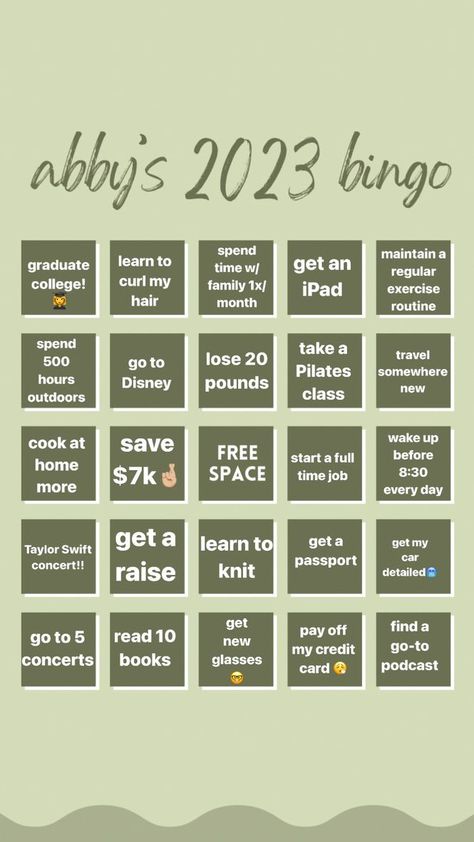 Bingo Goals, Blank Bingo Board, Goals 2023, Reading List Challenge, Vision Board Template, 2023 Goals, Bingo Template, List Challenges, Goal Board