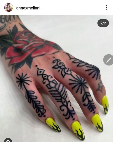 Skull Thigh Tattoos, Traditional Hand Tattoo, Toe Tattoos, Traditional Black Tattoo, Armband Tattoos, Finger Tattoo For Women, Knuckle Tattoos, Hand And Finger Tattoos, Special Tattoos