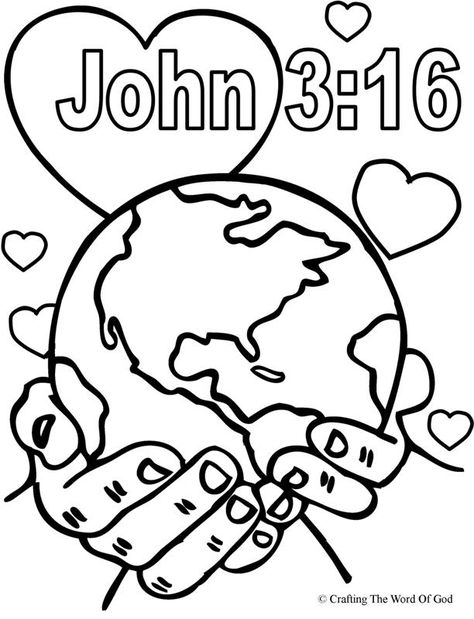 God So Loved The World (Coloring Page) Coloring pages are a great way to end a Sunday School lesson. They can serve as a great take home activity. Or sometimes you just need to fill in those last f... Awana Sparks, Bible Coloring Sheets, Sunday School Coloring Pages, Woord Van God, Bible Verse Coloring Page, Scripture Coloring, Valentine Coloring Pages, Preschool Bible, Bible Verse Coloring