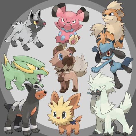 Dog Type Pokemon, Dog Pokemon Art, Pokemon Dog, Dog Pokemon, Pokemon Champions, Anime Group, Pokemon Pins, Pokemon Comics, Pokemon Teams