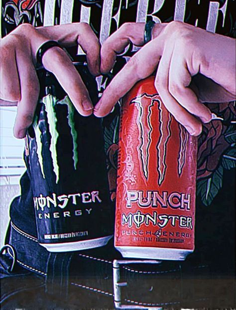 #aesthtic #monster #aesthticmonster Pipeline Punch Monster Energy Aesthetic, Red Monster Energy Aesthetic, Monster Cans Aesthetic, Monster Astetic, Monster Can Aesthetic, Monster Energy Pfp, Monster Energy Drink Aesthetic, Aesthetic Monster Energy, Pierce The Veil Aesthetic