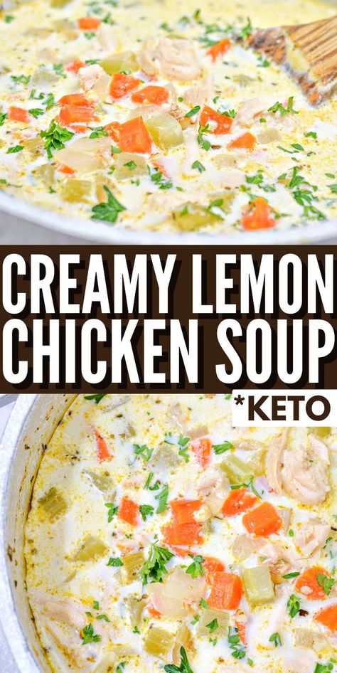 Keto Avgolemono Soup, Keto Lemon Chicken Soup, Lemony Chicken Soup, Chicken Lemon Soup Recipes, Lemon Pepper Chicken Soup, Creamy Lemon Chicken Soup, Keto Lemon Chicken, Paleo Lemon Chicken, Roast Chicken Soup