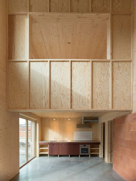 Cosy Interior, Minimal Architecture, Timber Structure, Brick Facade, Ground Floor Plan, Malmo, Minimalist Architecture, Industrial Buildings, Brickwork