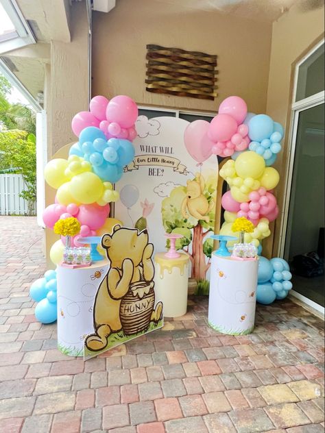 Winnie The Poo Gender Revel, Winnie The Pooh Gender Reveal Party, Weenie The Pooh Gender Reveal Ideas, Winnie The Pooh Gender Reveal Ideas Decoration, Vintage Winnie The Pooh Gender Reveal Ideas, Gender Reveal Ideas For Party Winnie The Pooh, Winnie The Poo Gender Reveal Ideas, Gender Reveal Ideas Pooh Theme, Winnie The Pooh Gender Reveal Decor