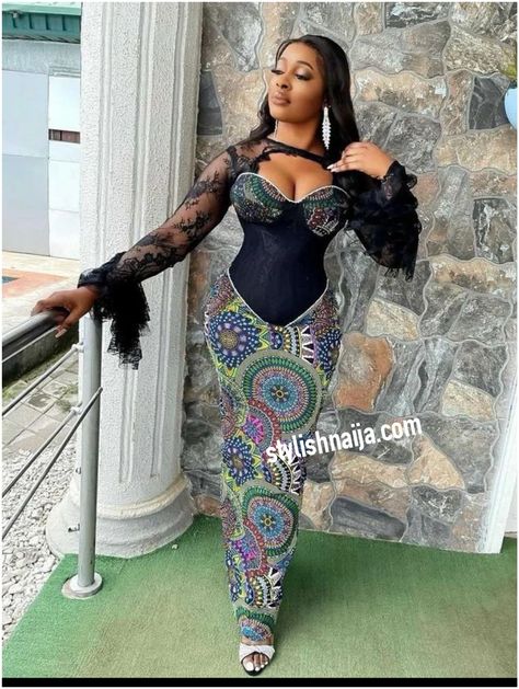 Latest Ankara Long Gown Styles For Classy Occasions. - Stylish Naija Dress African Print, Ankara Long Gown, Dress Ankara, Ankara Gown, Gown Styles, Dress African, African Print Dress, Long Gown, African Clothing