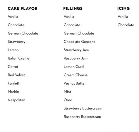 Cake Flavors | 2tarts Bakery Best Cake Flavors Combinations, Cake Flavours And Fillings, Cake Flavors And Fillings Combinations, Wedding Cake Flavors And Fillings, Types Of Cake Flavors, Cake Flavors List, Cake Flavors And Fillings, Best Cake Flavours, Raspberry Buttercream