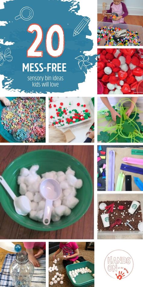 Sensory Bun Ideas, Not Messy Sensory Bins, Non Toxic Sensory Play, Simple Sensory Play, Sensory Bins For Two Year Olds, Mess Free Sensory Play, Low Mess Sensory Bins, Simple Sensory Activities, Non Messy Sensory Bins