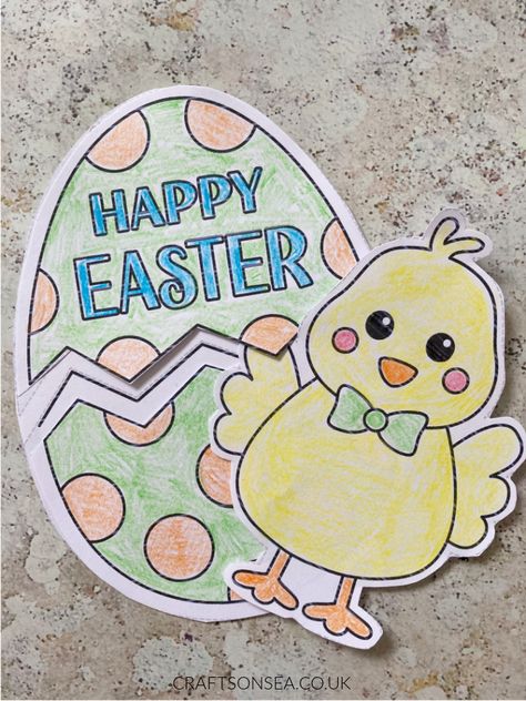 Easter Printables Free, Egg Designs, Color Free, To Color, Easter Cards, Happy Easter, Card Template, Design Crafts, Fun Crafts