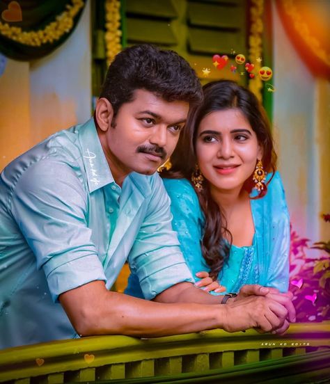 Vijay Samantha Photos, Vijay Samantha, शादी की तस्वीरें, Joseph Vijay, Actor Vijay, Vijay Thalapathy, Samantha Pics, Avengers Logo, Cute Love Photos