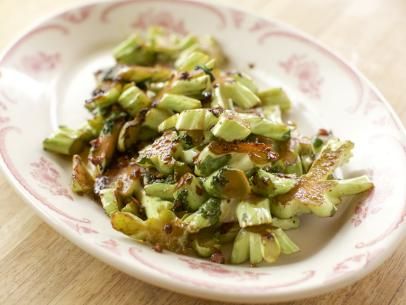 Stir-Fried Broccoli Stems Recipe | Ree Drummond | Food Network Ree Drummond Recipes, Fried Broccoli, Thanksgiving Leftover Recipes, Broccoli Stems, Ree Drummond, Broccoli Recipes, Leftovers Recipes, Vegetable Sides, Veggie Sides