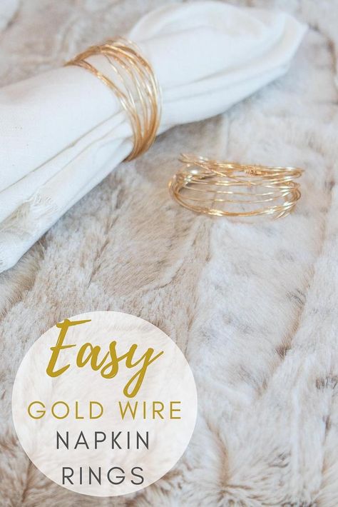 Cheap Napkin Rings, Napkin Tying Ideas, Wire Napkin Rings Diy, Table Napkin Rings Ideas, Wheat Napkin Rings, Gold Napkin Ring, How To Make A Napkin Ring, Cheap Napkin Rings Diy, How To Roll Napkins With Rings