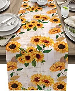 Dinner Banquet, Wedding Runner, Thanksgiving Table Runner, Sunflower Kitchen, Runner Kitchen, Runner Table, Table Flag, Burlap Table Runners, Decor Buy