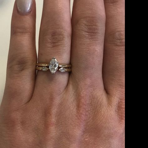 Marquise Diamond Wedding Band.Open Adjustable Marquise 14K | Etsy Wedding Rings Pear Shape, Engagement Ring Hint, Wedding Rings Pear, Pear Shaped Wedding Rings, Open Wedding Band, Brilliant Earth Rings, Stackable Engagement Ring, Wedding Ring Diamond Band, Engagement Rings Cushion