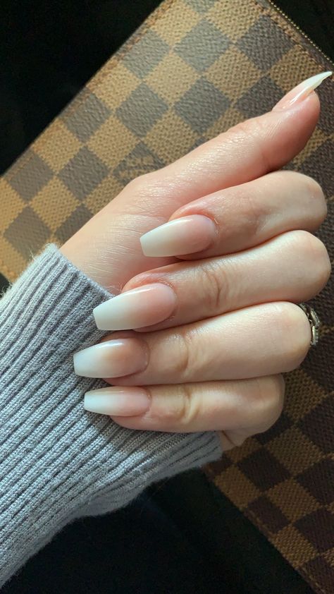 Ombre Dip Powder Nails Short, Powder Nails Short, Ombre Dip Powder Nails, French Manicure Acrylic Nails, French Ombre, Ombré Nails, Coffin Shape, Pretty Nail Art Designs, Nail Idea