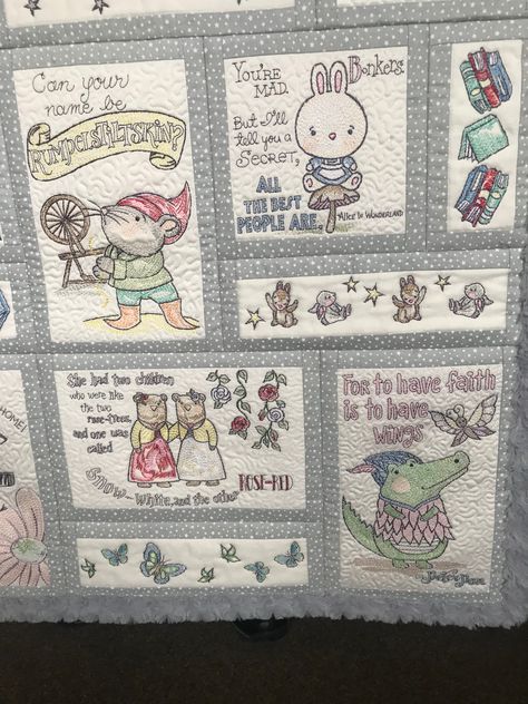 Family Story Quilt, Quilts With Names Applique, Anita Goodesign Nursery Rhyme Quilt, Easy Crochet Basket Pattern, Noah’s Ark Quilt, Anita Goodesign, Basket Pattern, Crochet Basket Pattern, You Mad