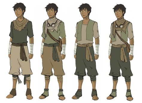 Character Design Outfits, Legend Of Genji, Desert Clothing, Desert Outfit, Fantasy Adventurer, Adventure Outfit, Model Sheet, Avatar Characters, Male Character