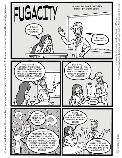 Surviving the World - Science Comic - Fugacity Science Comics Chemistry, Cell Theory Comic Strip, Science Comic Strip, Electromagnetic Waves Poster, Earth Science Projects, Science Formulas, Cool Poster Designs, Teacher Comics, Process Of Evolution