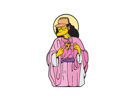 Holy Otto by Joe Flores on Dribbble The Simpsons Otto, Simpsons Tattoo, Mini Stickers, Cute Puns, Futurama, Hippie Art, Cartoon Pics, Movie Art, The Simpsons