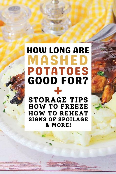 How Long Are Mashed Potatoes Good For? Freezing Mashed Potatoes, Frozen Mashed Potatoes, Food Poisoning Symptoms, Cream Cheese Potatoes, Leftover Potatoes, Instant Potatoes, Instant Mashed Potatoes, Frozen Potatoes, Leftover Mashed Potatoes