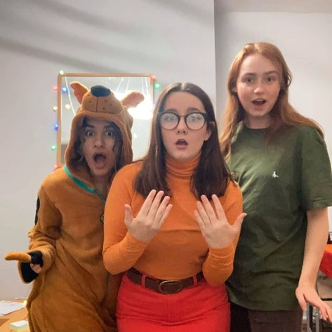 Scooby Doo Velma Shaggy Halloween Castumes Group Friends Shaggy Costume, Scooby Doo Velma, Scooby Doo Halloween Costumes, Velma Shaggy, Scooby Doo Halloween, End Of Year, Halloween Costume Ideas, Bingo, Scooby Doo