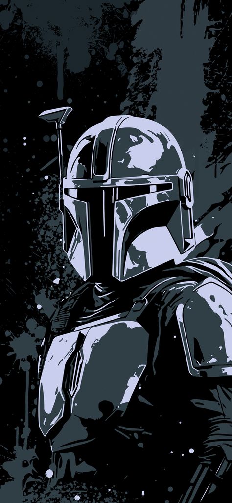 Mandalorian Wallpaper, Android Wallpaper Black, Genos Wallpaper, Star Wars Background, Pop Art Wallpaper, Star Wars Wallpaper, Star Wars Artwork, Geek Art, Cool Wallpapers Cartoon