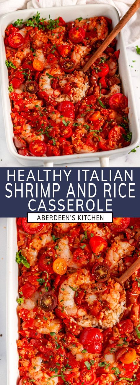 Shrimp Rice And Veggies, Baked Shrimp And Rice Recipes, Simple Shrimp And Rice Recipes, Shrimp And Rice Casserole Recipes Easy, Shrimp And Rice Recipes Easy Healthy, Shrimp And Rice Casserole, Gourmet Chicken, Healthy Cook Books, Healthy Italian