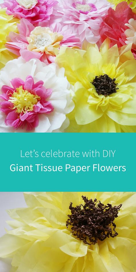 the creative bag blog: Let's Celebrate with DIY Giant Tissue Paper Flowers Snowflake Cutouts Patterns, Giant Tissue Paper Flowers, Paper Flowers Origami, Tissue Paper Flowers Easy, Flower Diy Paper, Flowers Origami, Flower Petal Template, Flowers Creative, Paper Flowers Diy Easy