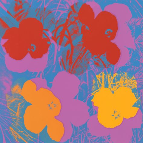 Andy Warhol Prints, Warhol Flowers, Andy Warhol Flowers, Andy Warhol Pop Art, St Louis Art, Claes Oldenburg, Carnegie Museum Of Art, Abstract Floral Art, Jean Michel Basquiat