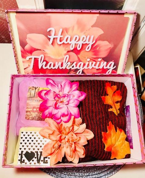 Thanksgiving YouAreBeautifulBox. Thanksgiving Care Package. | Etsy Thanksgiving Care Package, Thanksgiving Ideas, Happy Love, Box Gift, Care Package, Give Thanks, Gift Basket, Thank You Gifts, Storage Baskets