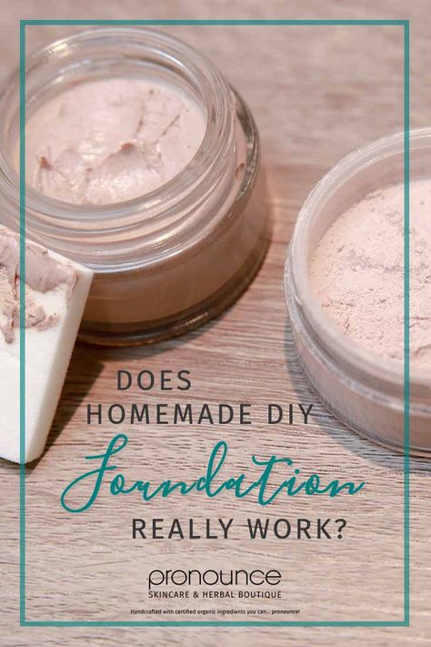 UPDATE: Does Homemade DIY Foundation REALLY Work!? • pronounceskincare.com Homemade Foundation Cream, Diy Liquid Foundation Recipes, Home Made Foundation, Diy Natural Makeup Recipes, Diy Foundation Liquid Homemade, Homemade Foundation, Diy Foundation, Face Cream Recipe, Homemade Lotions