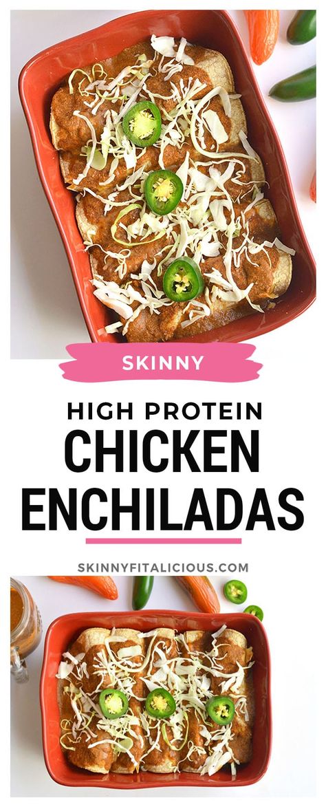 Low Cal Enchiladas, Macro Friendly Chicken Enchiladas, Macro Friendly Enchiladas, High Protein Enchilada Casserole, High Protein Chicken Enchiladas, Low Calorie Enchiladas, Low Calorie Chicken Enchiladas, High Protein Enchiladas, Protein Enchiladas