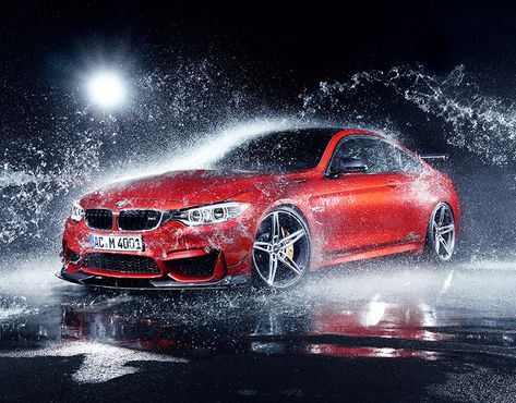 Bmw M4, Bmw, Water, Red, Coupe