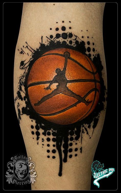 basketball tattoo #tattoo #ink #art #best #design #idea #tattooforyou #inkedgirl #tattooforman #basketball Jordan Tattoo, Basketball Tattoos, Tattoo Colorful, Wörter Tattoos, Tattoo Son, Sport Tattoos, See Tattoo, Tattoo Moon, Artist Tattoo