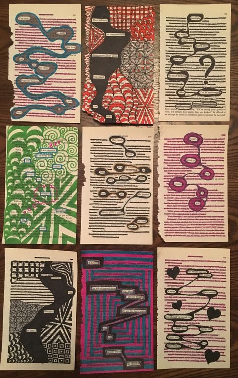 Art Assignment Ideas, Blackout Poetry Ideas, Poetry Examples, Blackout Poetry Art, Blackout Poems, Found Poetry, Poetry Activities, Poetry Ideas, I Am Pretty