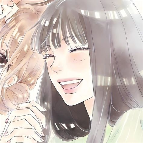 — • Kimi ni Todoke matching icons Blue Box, Long Hair, Anime, Hair, Blue