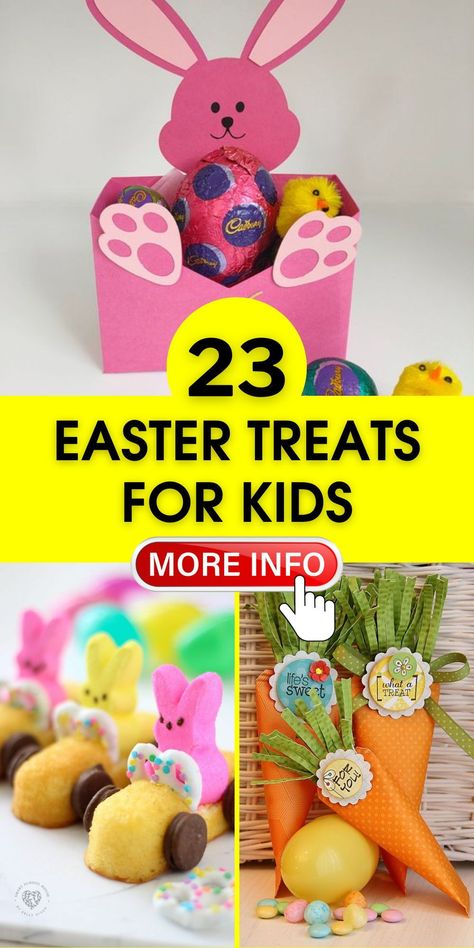 Bring excitement to your preschool or school with these easy, fun, and healthy Easter treats for kids. Perfect for a classroom party, these gluten-free options are simple to make and incredibly cute. Create memorable moments with these delightful snacks at your next church theme event. Rice Krispie Easter Treats, Cute Easter Treats, Easter Treats For Kids, Healthy Easter Treats, Paper Carrots, Easter Rice Krispie Treats, Personalized Easter Bucket, Treats For Kids