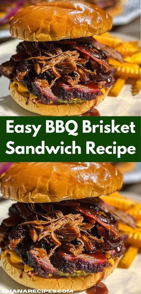 Looking for sandwich recipes? This Easy BBQ Brisket Sandwich Recipe is a must-try! It’s one of the best brisket ideas, combining tender bbq brisket with your favorite sandwich ideas for a tasty dinner. Things To Do With Brisket, Brisket Sliders Recipes, Brisket Meal Ideas, Brisket Sandwiches Ideas, Bbq Dinner Ideas, Bbq Brisket Sandwich, Brisket Sandwich Recipe, Best Brisket Recipe, Brisket Sandwiches