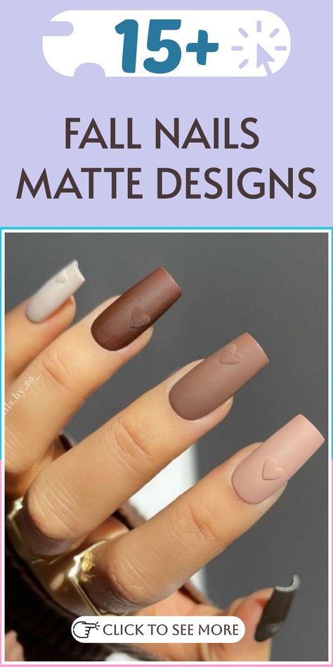 Discover a collection of elegant Matte Fall Nail Designs to elevate your autumn style. Embrace the season with chic ideas ranging from muted earthy tones to rich jewel hues. From cozy sweaters to pumpkin spice lattes, these nails are perfect for celebrating fall in style. Let your nails make a statement this season! Dark Fall Nails Matte, Fall Nail Ideas Matte, Fall Tan Nails, Trendy Fall Nails Matte, Fall Gel Nails Matte, Matte Tip Nails, Matte Fall Nail Designs, Matte Brown Nails Design, Fall Matte Nail Designs