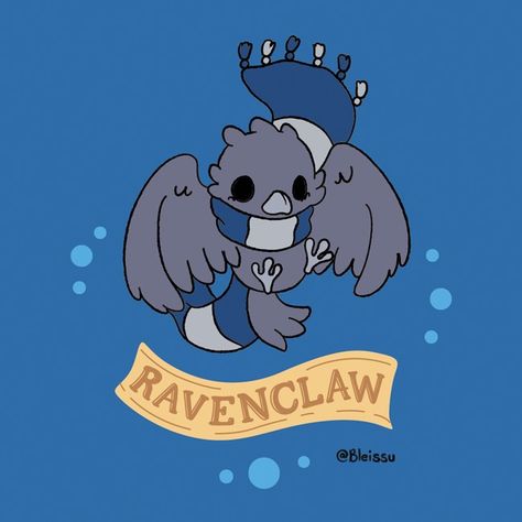 Harry Potter Cat, Harry Potter Art Drawings, Ravenclaw Aesthetic, Cute Harry Potter, Hp Harry Potter, House Cartoon, Harry Potter Icons, Harry Potter Ravenclaw, Hogwarts Crest