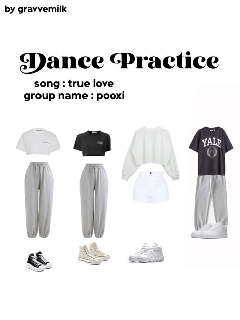 Kpop Dance Practice Outfits Male, Dance Outfits Practice Casual, Trainee Outfit, Kpop Dance Practice Outfits, Group Names, Dance Outfits Practice, Dancers Outfit, Practice Outfits, Big Shirt