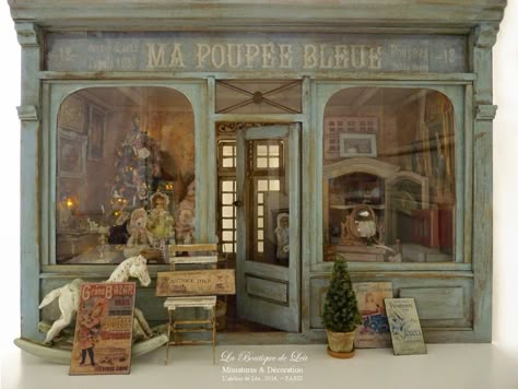 Dolls House Shop, Shop Facade, Miniature Rooms, Dolls Houses, Shop Fronts, Miniature Houses, Doll Shop, Miniature House, Store Front