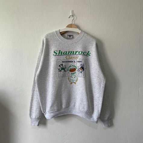 Football Crewneck, Navy Football, College Sweater, Embroidered Crewneck, Vintage Champion, 로고 디자인, Nfl Football, Notre Dame, Vintage Men