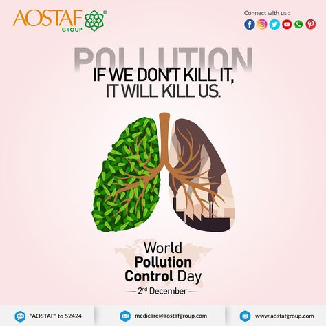 Pollution 🌫 if We Don't Kill It It will Kill Us. ⚰🌫 🚫𝐖𝐨𝐫𝐥𝐝 𝐏𝐨𝐥𝐥𝐮𝐭𝐢𝐨𝐧 𝐂𝐨𝐧𝐭𝐫𝐨𝐥 𝐃𝐚𝐲!!🚫 Aostaf Group #AostafGroup #WorldPollutionControlDay #pollution #environment #climatechange #nature #savetheplanet #plasticpollution #zerowaste #ecofriendly #recycle #plastic #earth #trash #pollutionfree #noplastic #litter #reuse #waste Pollution Quotes, World Pollution, Pollution Environment, Watercolor Clouds, Plastic Pollution, Air Pollution, Lungs, Save The Planet, Visual Design