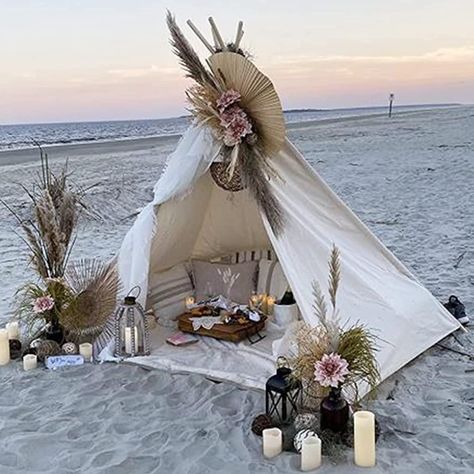 Beach Teepee, Wedding Teepee, Teepee For Kids, Canvas Teepee, Boho Tent, Teepee Party, Picnic Decorations, Kids Play Tent, Boho Picnic