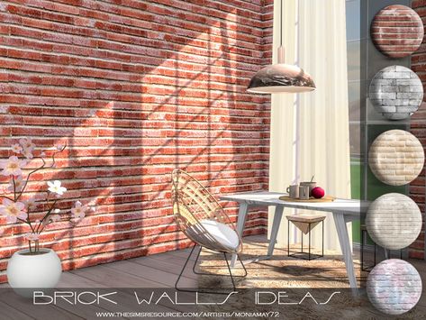 The Sims 4 Cc Exterior Wall, Sims 4 Exterior Wall Cc, Sims 4 Brick Wall, Sims 4 Brick Wall Cc, Sims 4 Cc Brick Wallpaper, Ts4 Wallpaper Cc Brick, Sims Brick Wall Cc, Sims 4 Cc Build Mode Walls, Apartment Wallpaper