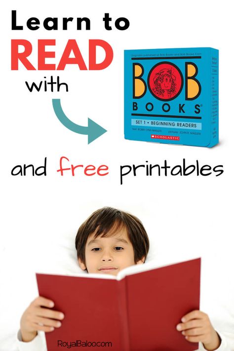 Learn to Read with BOB Books Free Printables - Royal Baloo Bob Books Pre-reader Free Printable, Ukg Worksheet, Bob Books Set 1, English Hacks, Reading Tricks, Teach Kids To Read, Teaching Child To Read, Bob Books, Reading Learning